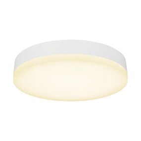 Straight Ø28 Wit badkamerlamp Van Halo Design - De minimalistische Straight plafondlamp is de perfecte oplossing voor wie op zoek is naar stijlvolle en functionele verlichting.