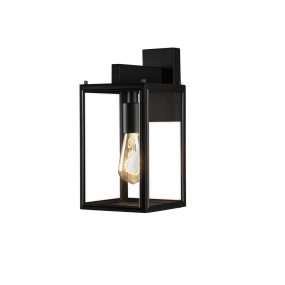 Carpi Zwart buitenlamp Van Konstsmide - Deze moderne wandlamp combineert industriële esthetiek met een elegante touch en is een perfecte aanvulling op uw gevel.
