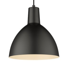 Metropole Ø25 Zwart hanglamp Van Halo Design - De Metropole-serie is een complete en functionele lampenfamilie met een kenmerkende, industri&euml;le stijl.