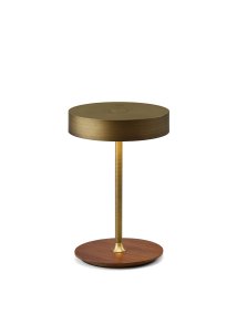 On The Move 20cm Antiek messing Draagbare Van Halo Design - Dankzij de bolvormige vorm en de magnetische functie kunt u de kap eenvoudig draaien en kantelen voor gericht licht.