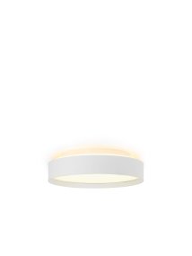 Backlight Full Ø30 Wit plafondlamp Van Halo Design - Het witte metalen frame met een hoge p&aring; Met een diameter van ongeveer 8 cm valt hij gemakkelijk op in de omgeving.