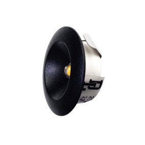 Q-32 Mini Downlight 3000K Zwart Van Designlight - Deze downlight zorgt voor een stijlvolle accentverlichting met een spreiding van 105 graden en een lichtopbrengst van 115 lumen.