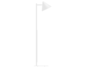 Tratt Micro Wit vloerlamp Van Westal - Wordt geleverd met een snoer van 2 meter, een snoerdimmer met geheugenfunctie en een stekker.