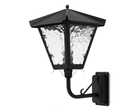 Gustav upp Zwart buitenlamp Van Westal - U kunt kiezen uit een naar boven of naar beneden gerichte lantaarn met een gelakte en roestbestendige afwerking of in prachtig geoxideerd koper.