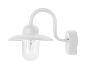 Nisse Wit buitenlamp Van Westal - De achterkant heeft twee in- en uitgangen en een snelkoppelaansluiting.