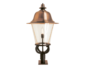 Rosendal 85cm Geoxideerd koper Van Westal - De kap van de lamp is gemaakt van drukgedraaid koper, waardoor deze een mooie donkere patina krijgt.