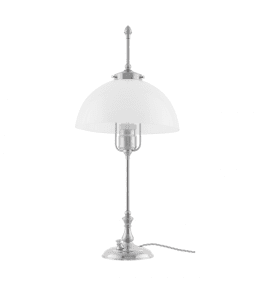 Swedenborg Nikkel Van Karlskrona lampfabrik - Swedenborg har sin f&ouml;rebild i det tidiga 1800-talets lampor d&auml;r sk&auml;rmen gick att justera f&ouml;r att f&ouml;lja vaxljusets l&auml;ngd allteftersom det brann ner.