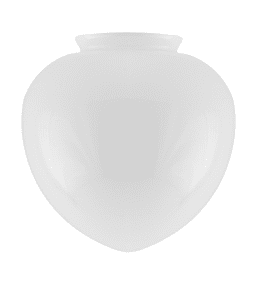 Teardrop Glass Shade 100/190 Wit Van Karlskrona lampfabrik - Gesloten witte koepels werden voor het eerst gebruikelijk in de jaren twintig.