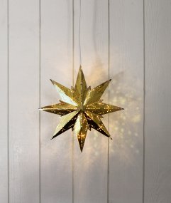Mini Ø25 Messing Van Star Trading - Prachtige Adventster die een heerlijke kerstsfeer in huis brengt.