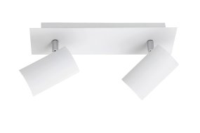 Marley 2 Wit spot Van Trio Lighting - Met een lengte van 30 cm en draaibare spots die onafhankelijk van elkaar kunnen worden gericht, geeft het u de vrijheid om ongewenste verlichting te creëren.