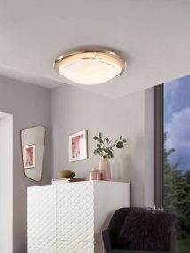 Planet Ø30 Mat nikkel Van Eglo - Dankzij het minimalistische design past de lamp in elke kamer en zorgt voor helder en aangenaam licht.
