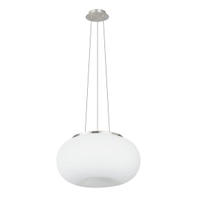 Optica Ø45 Wit Van Eglo - De Optica hanglamp is een moderne en stijlvolle plafondlamp die zorgt voor een zacht en aangenaam licht in de kamer.