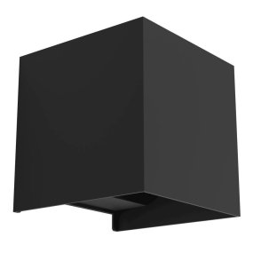 Valmontone 10cm Zwart wandlamp Van Eglo - De warme gloed die zowel van boven als van onderen komt, zorgt voor een harmonieuze en zachte verlichting.