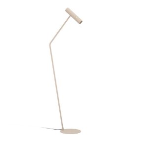 Caminia Beige vloerlamp Van Eglo - Dankzij het minimalistische design past de lamp in elk interieur en zorgt hij voor effectief en aangenaam licht.