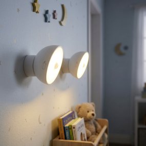 Eidani 2 Stuks Wit Van Eglo - In de AAN-stand brandt de lamp continu, terwijl de bewegingssensor alleen wordt geactiveerd wanneer de aan/uit-schakelaar in de AUTO-stand staat.