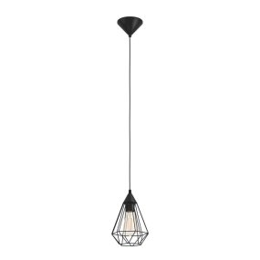 Tarbes Ø17 Zwart Van Eglo - Ideaal om een trendy en minimalistische sfeer te cre&euml;ren boven de keuken, eettafel of in de hal.