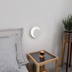 Circle 22cm Wit wandlamp Van Emibig Lighting - Tegelijkertijd vervult het zijn functie perfect en is het ideaal voor plaatsing in de woonkamer, slaapkamer of hal.