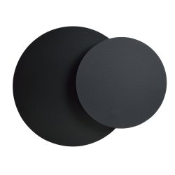 Circle 22cm Zwart wandlamp Van Emibig Lighting - Tegelijkertijd vervult het zijn functie perfect en is het ideaal voor plaatsing in de woonkamer, slaapkamer of hal.