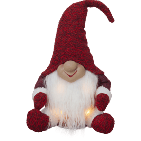 Joylight Kerstman ROOD Van Star Trading - Gezellige rode Kerstman die prachtig schittert&nbsp; in het lichaam met warm wit licht.