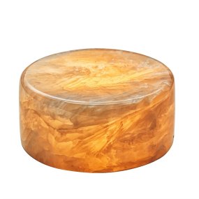 Marble 4cm Beige Van Unison - De tafellamp werkt op 2 AA-batterijen en heeft een timerfunctie met een brandduur van 6 uur en een uitschakelduur van 18 uur.
