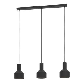 Casibare 85cm Zwart hanglamp Van Eglo - Met zijn strakke en industriële stijl is deze lamp een uitstekende keuze voor iedereen die op zoek is naar een tijdloze en functionele verlichtingsoplossing voor zijn huis.