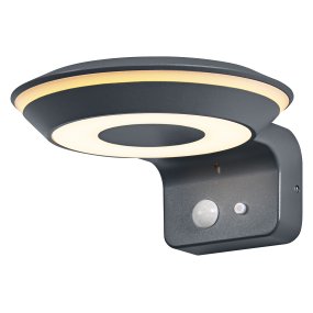 Glow Sensor Donkergrijs solarlamp Van Ledvance - Gemaakt van aluminium en met een IP44-classificatie is het zowel weerbestendig als robuust.