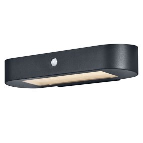 Ovaal Sensor 3000K Donkergrijs solarlamp Van Ledvance - Gemaakt van roestvrij staal en met een IP44-classificatie is het zowel weerbestendig als robuust.
