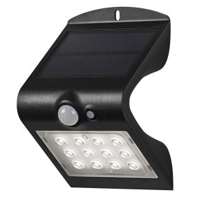 Butterfly 1,5W Zwart solarlamp Van Ledvance - De ingebouwde PIR-bewegingssensor en daglichtsensor zorgen ervoor dat de lamp automatisch aangaat als er beweging is in het donker.