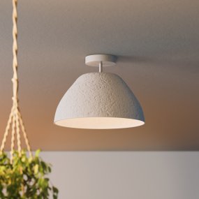 Camel Bell Ø38 Wit plafondlamp Van Ledvance - De decoratieve papieren lampenkap zorgt voor een mooie lichtspreiding in de kamer.