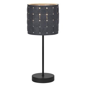 Felt Weaving 40cm Donkergrijs tafellamp Van Ledvance - Dekorativ bordslampa med sk&auml;rm gjord av fl&auml;tad filt vilket ger en fin och varm ljusspridning i rummet.