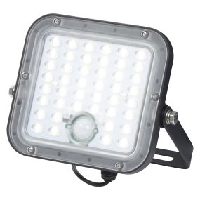 Flood Sensor 10W Zwart solarlamp Van Ledvance - De ingebouwde PIR-bewegingssensor en daglichtsensor zorgen ervoor dat de lamp automatisch aangaat als er beweging is in het donker.