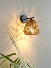 Paper Drop 20cm Natuur wandlamp Van Ledvance - Paper Drop &auml;r en vacker v&auml;gglampa med bohemisk design.