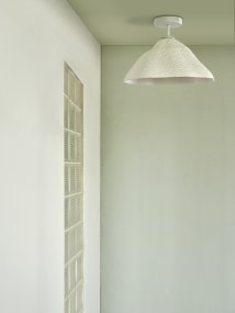 Lotus Leaf Ø40 Wit plafondlamp Van Ledvance - De decoratieve papieren lampenkap zorgt voor een mooie lichtspreiding in de kamer.