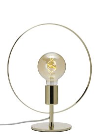 Spartan ringo 35cm Messing tafellamp Van Cottex - De Spartan Ringo metalen tafellamp is een moderne en minimalistische lamp die de aandacht trekt met zijn elegante ronde design.