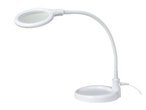 Moholm 40cm Wit bureaulamp Van Armaturhantverk - U kunt ervoor kiezen om het armatuur aan een plank te klemmen of met de voetplaat op een tafel te zetten.