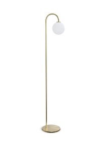 Ballon Messing vloerlamp Van Herstal - Deze lamp is perfect om een gevoel van gezelligheid en verfijning te cre&euml;ren, of het nu in de woonkamer, slaapkamer of kantoor is.