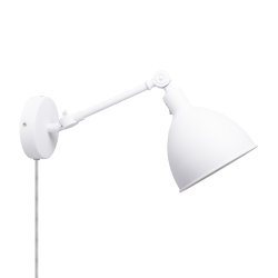 Bazar mini 50cm Zanderig wit wandlamp Van By Rydéns - De Bazar mini wandlamp is een aanvulling op de Bazar familie; een kleiner en makkelijker te plaatsen model dat zowel geschikt is als leeslamp in de slaapkamer, maar ook als extra licht boven de kookboeken in de keuken!