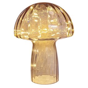 Mushroom 23cm Beige tafellamp Van Pixie Design - De lamp is voorzien van een timer en een praktische 5-staps dimmer, waarmee u het licht naar wens kunt aanpassen.
