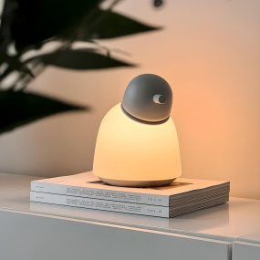 Bird 22cm Zand Van Belid - Met de aan/uit-schakelaar op het snoer kunt u de lamp in 3 stappen dimmen om de helderheid naar wens aan te passen.