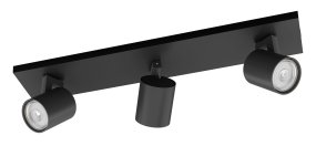 Runner 3 Zwart Van Philips - De zwarte aluminium behuizing vormt een perfecte aanvulling op de lichtbron.