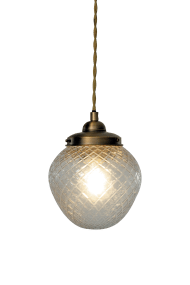 Gatsby Ø15 Antiek messing raamlamp Van Aneta Lighting - De Gatsby raamlamp heeft een klassieke en elegante uitstraling met een decoratieve kap van helder, gehard glas en metalen details met een antieke messing afwerking.