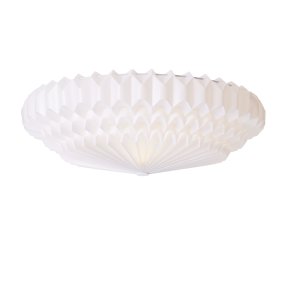 Poppy Ø57 Wit plafondlamp Van CO Bankeryd - Poppy heeft een klassieke en moderne uitstraling met zijn geplooide kap.