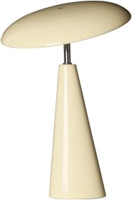 Audrey 33cm Beige Draagbare Van Eja - De geïntegreerde ledverlichting zorgt voor een aangenaam licht en de lamp is dimbaar, zodat u gemakkelijk de juiste sfeer in de kamer kunt creëren.