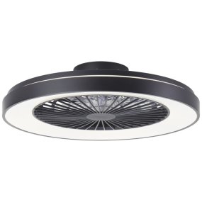Mazzaro Ø58 Zwart Van Brilliant - In de zomer zorgt hij voor een verkoelende luchtstroom, terwijl de omgekeerde winterfunctie de warme lucht gelijkmatig door de kamer verspreidt voor meer comfort en energie-effici&euml;ntie.
