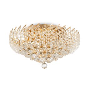Karolina Ø50 Goud kristal Van Maytoni - Karolina is een prachtige plafondlamp van kristal en de ultieme keuze voor iedereen die zijn huis een gevoel van luxe en elegantie wil geven.