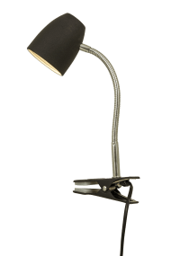 Sandnes Zwart klemlamp Van Aneta Lighting - dat u de lamp eenvoudig kunt verplaatsen als dat nodig is.