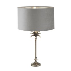 Palm 45cm Grijs tafellamp Van Searchlight - Dankzij de kantelhoek van 6 graden kunt u met deze lamp het licht flexibel richten en de perfecte sfeer creëren.
