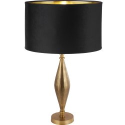 Rye 50cm Zwart tafellamp Van Searchlight - Dankzij het tijdloze design en de rijke details is de Rye tafellamp een waar statement piece voor elke kamer.