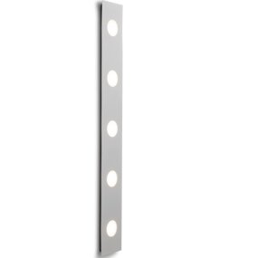 Evo 100cm Grijs wandlamp Van Herstal - De vijf lichtpunten met ge&iuml;ntegreerde led geven een warmwit licht, perfect voor naast de spiegel.