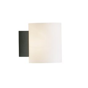 Evoke S Opaal/antraciet wandlamp Van Herstal - Den smarta konstruktionen med b&aring;de upp- och nerljus g&ouml;r den till ett utm&auml;rkt val f&ouml;r att belysa din hall, vardagsrum eller sovrum p&aring; ett subtilt men effektfullt s&auml;tt.